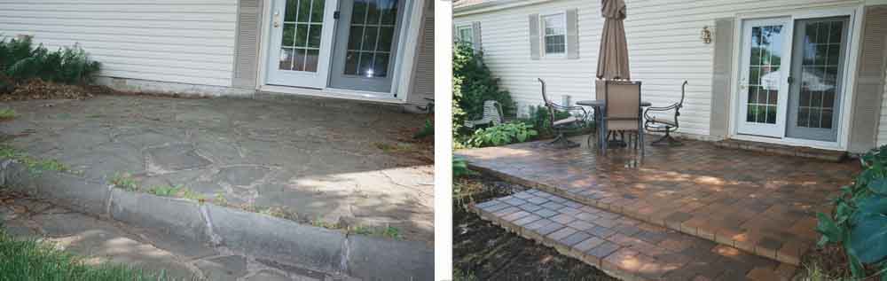 Brick Patio Before And After 