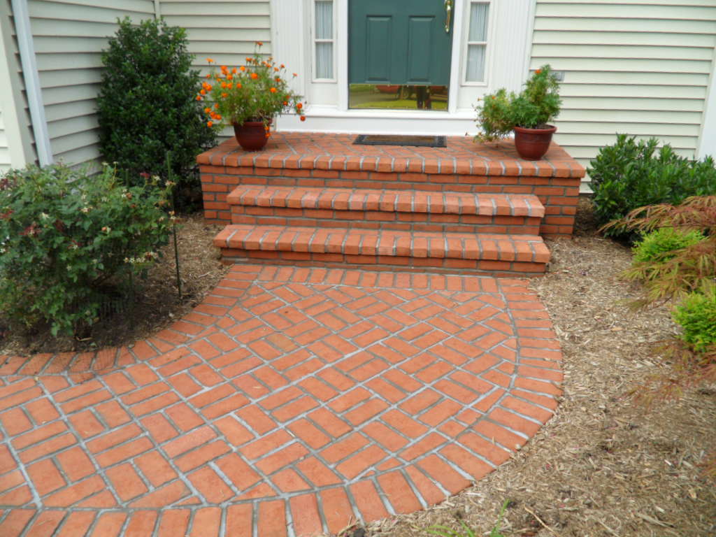 Brick Walkway (Stone work by Professional Stone Work, Silver Spring, MD 20906)